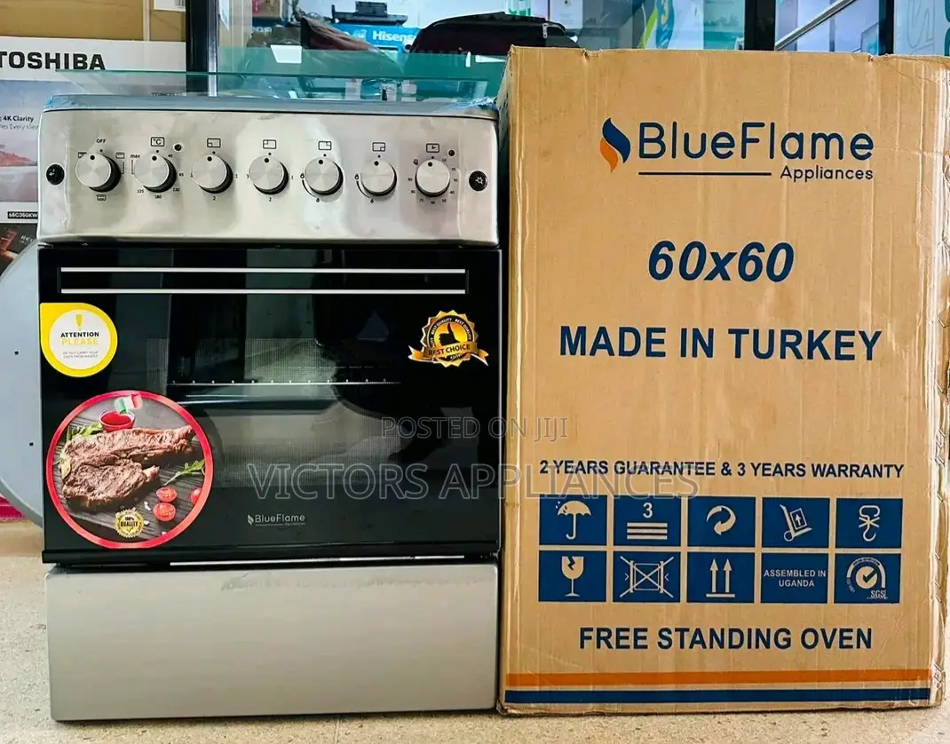 Blueflame Cooker 3gas 1electric 60x60cm MADE IN TURKEY 