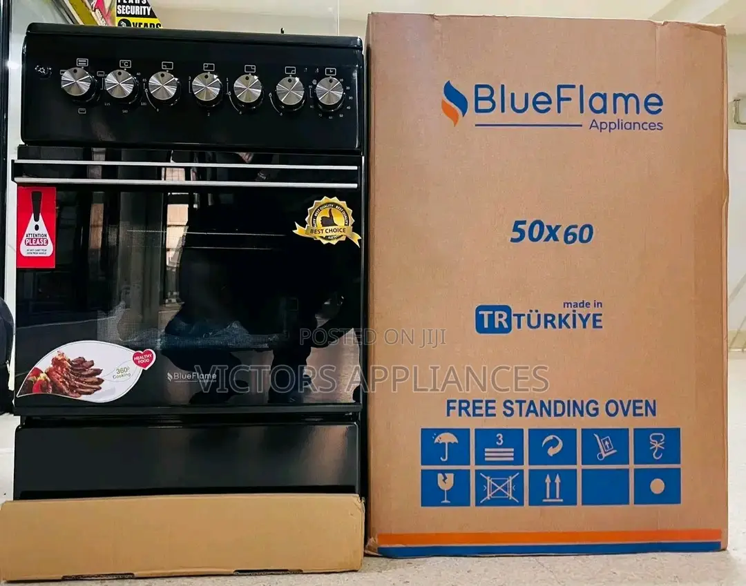 Blueflame Cooker 3gas 1electric 50x60cm(Black)MADE IN TURKEY