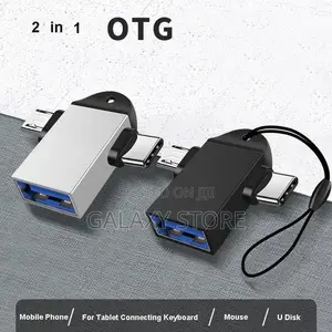 2 in 1 OTG Converter Type C and Smart to USB 3.0 Adapter