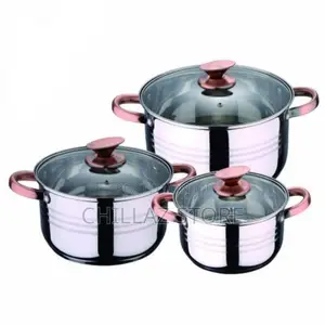 Piece Stainless Steel Saucepans