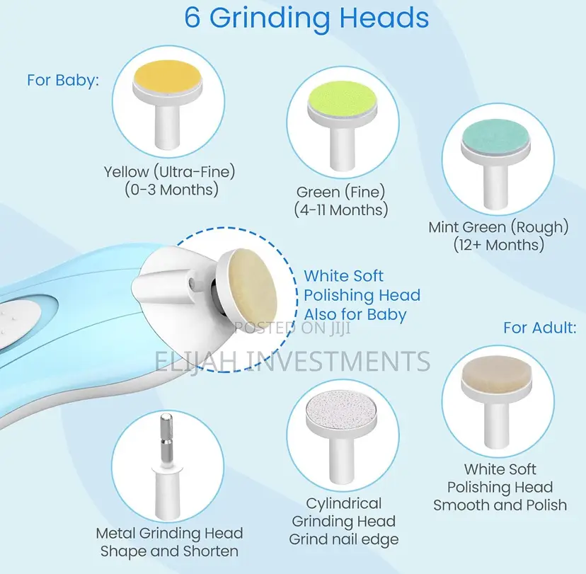 6in1 Electric Safety Nail Trimmer for Children