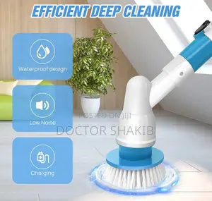 New Electric Convenient Heavy Duty Spin Brush Scrubber