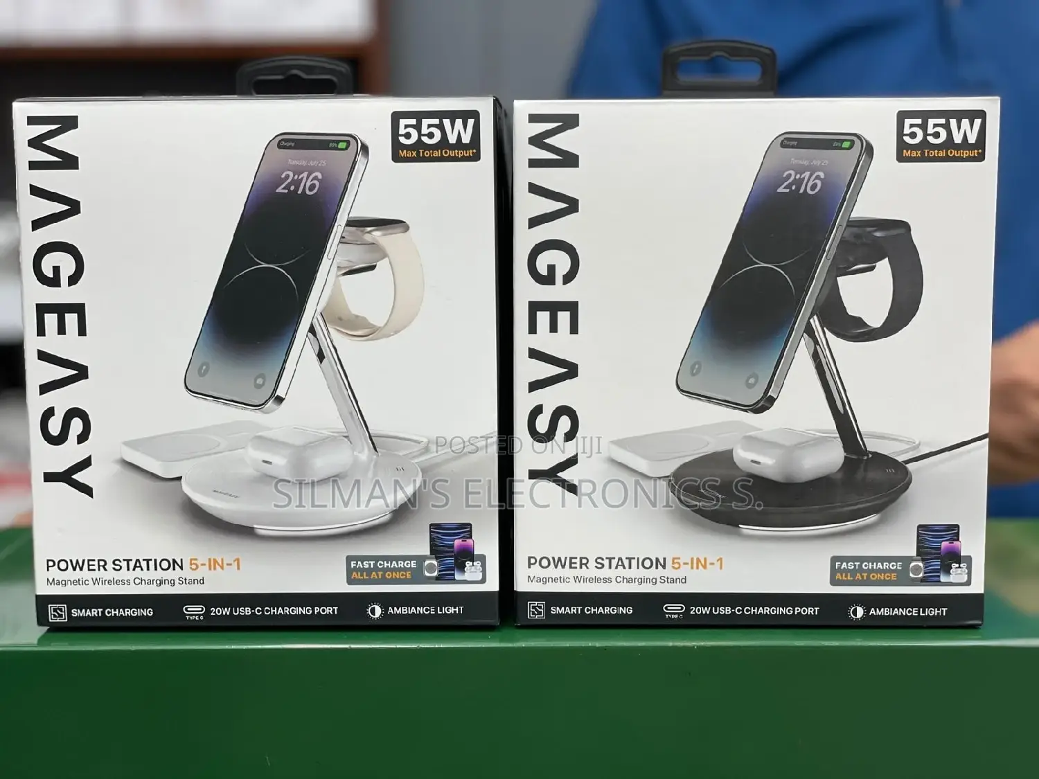 Mageasy 5 in 1 Magnetic Wireless Charging Mount