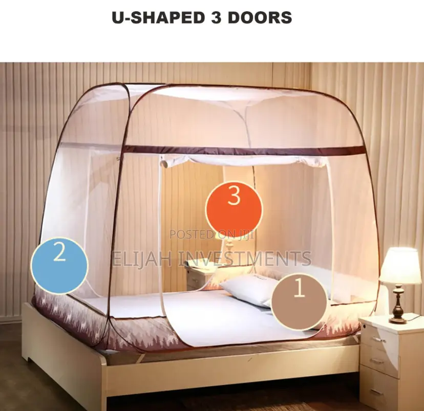 3 Door Mosquito Net- Bed Canopy