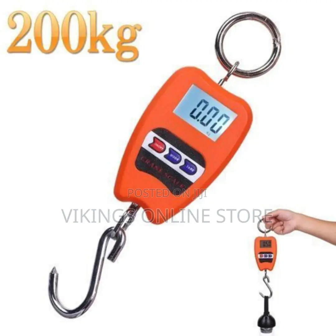 Crane Weighing Scale With Clear Digital Screen-Orange