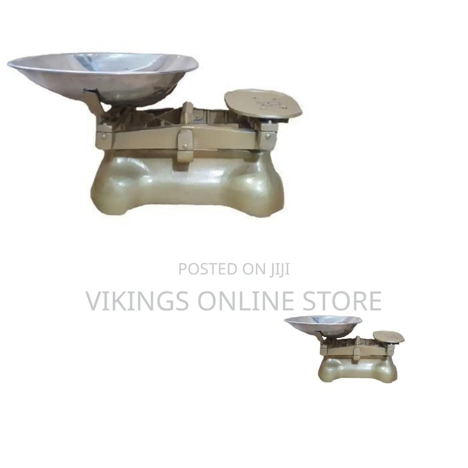 Commercial Mechanical Balance Weighing Scale,6 Stones - Gold