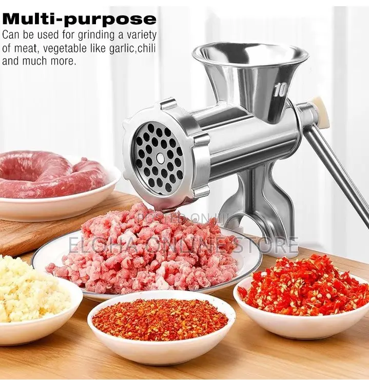 Stainless Steel Manual Meat Grinder