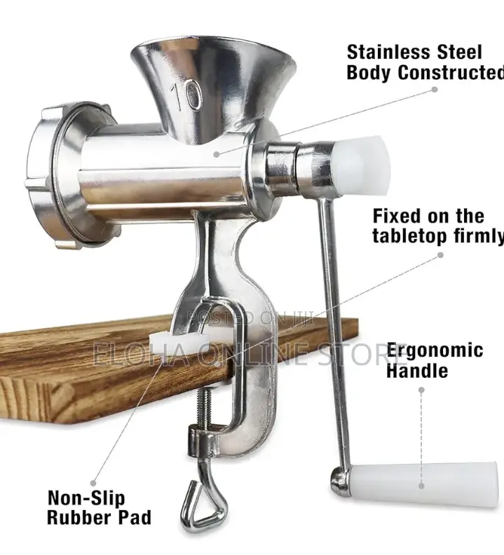 Stainless Steel Manual Meat Grinder
