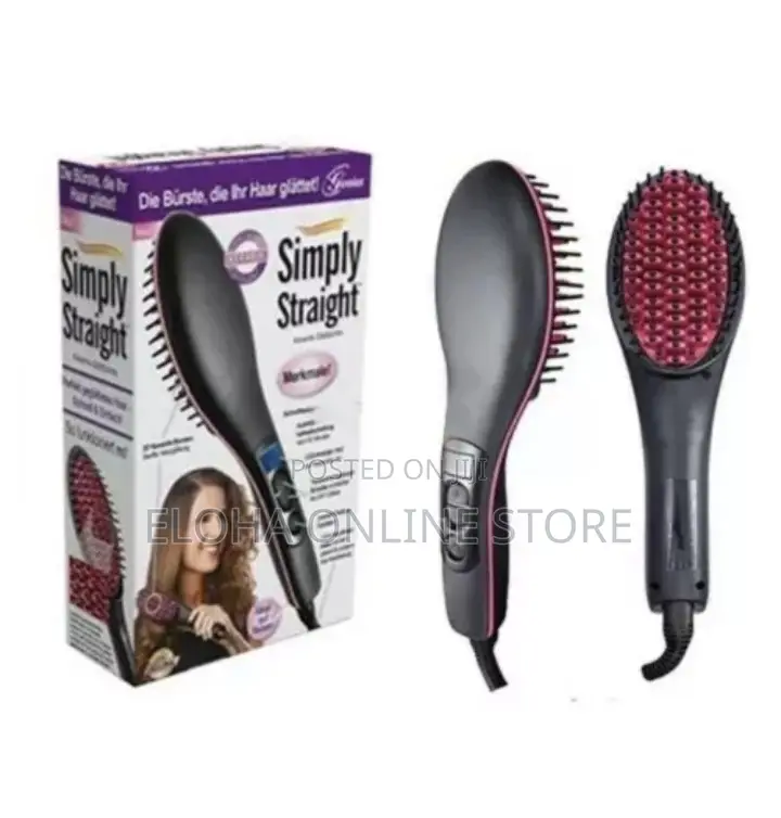 Simply Straight Ceramic Brush/Hair Straightener Brush