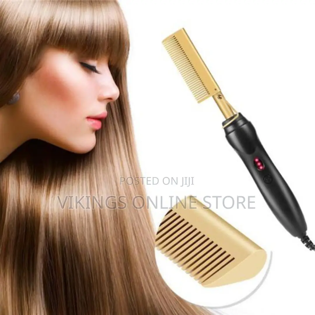 Electric Hot Comb Hair Heat Pressing Comb, Hot Comb