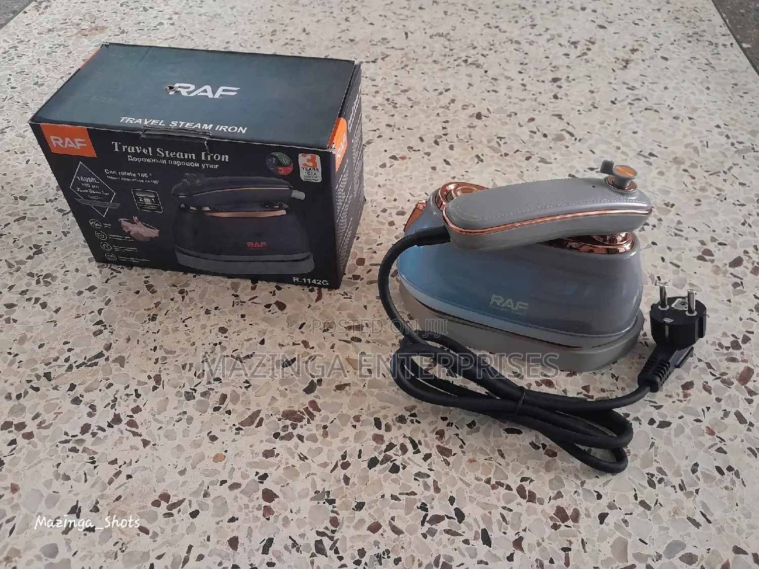 RAF 160ml Portable Handheld Travel Steam Iron(1000w,R1142B)