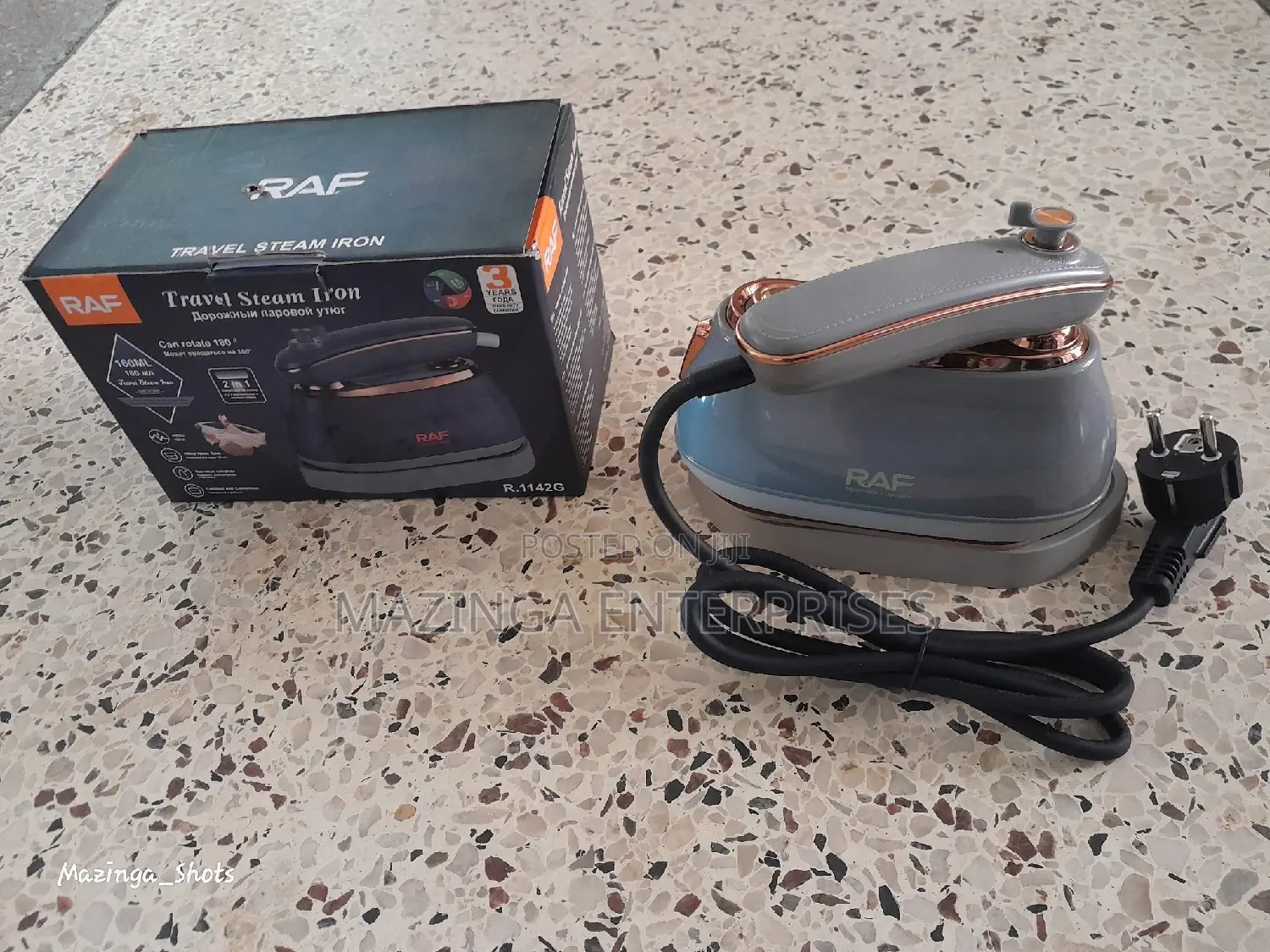 RAF 160ml Portable Handheld Travel Steam Iron(1000w,R1142B)