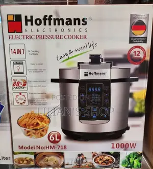 Hoffmans 6L Electric Rice Cooker - HM 718 (1000w)