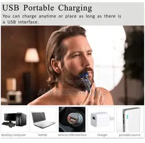 Multifunction Rechargeable Men's Personal Hair Shaver