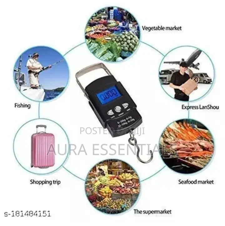 Premium Quality Digital 50kg Weighing Scale With Metal Hook