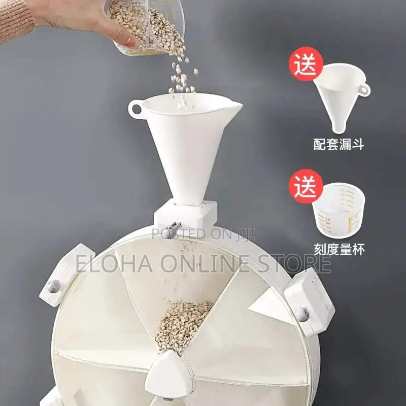 6 in 1 Wall Mount Storage Container Cereal Grain