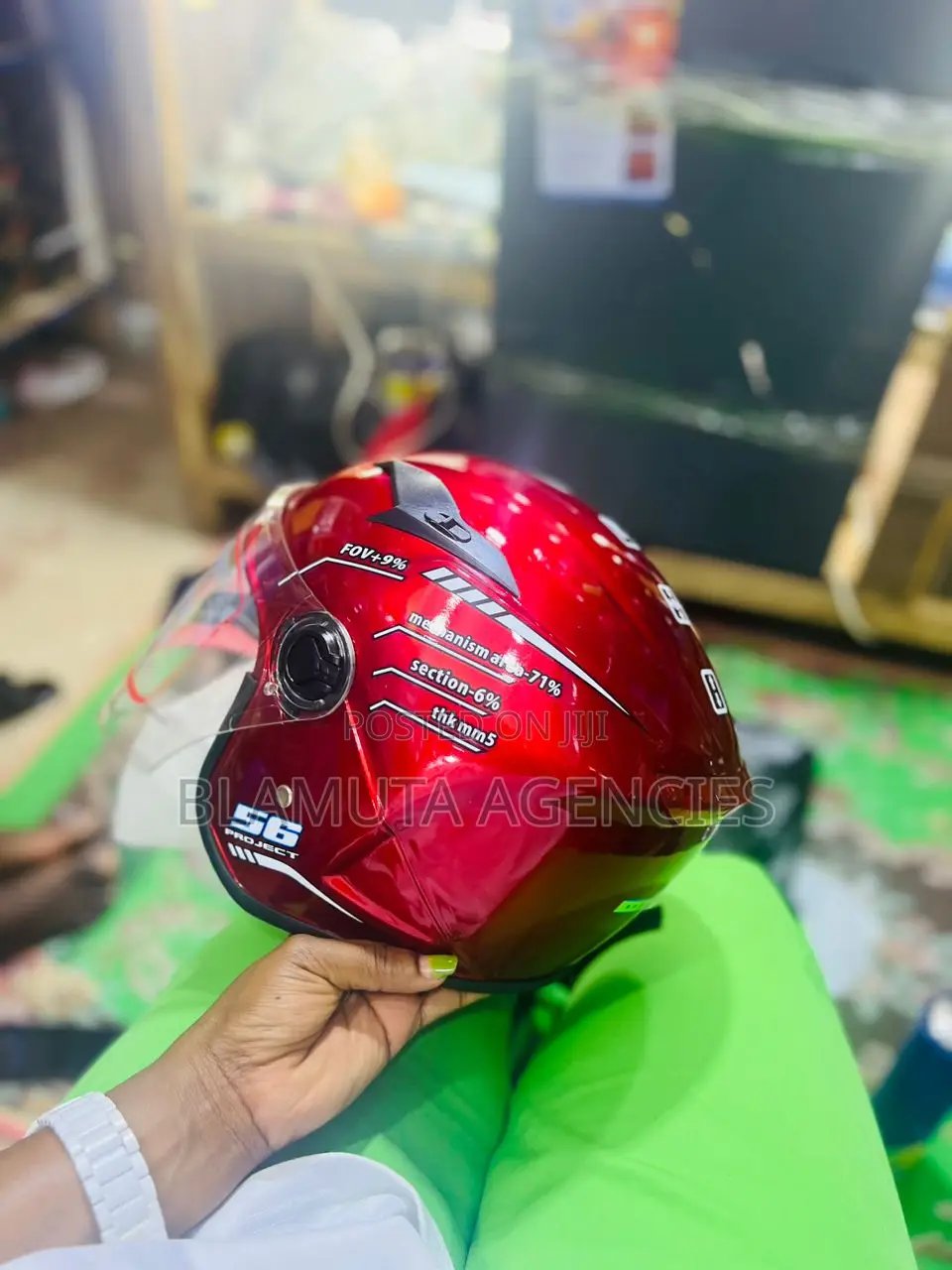 Riding Red Helmet (Motorcycle Helmet