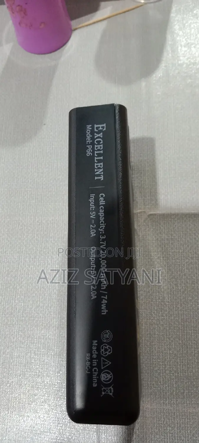 Excellent 20000mah Four Inbuilt Cables + LED Big Light PB