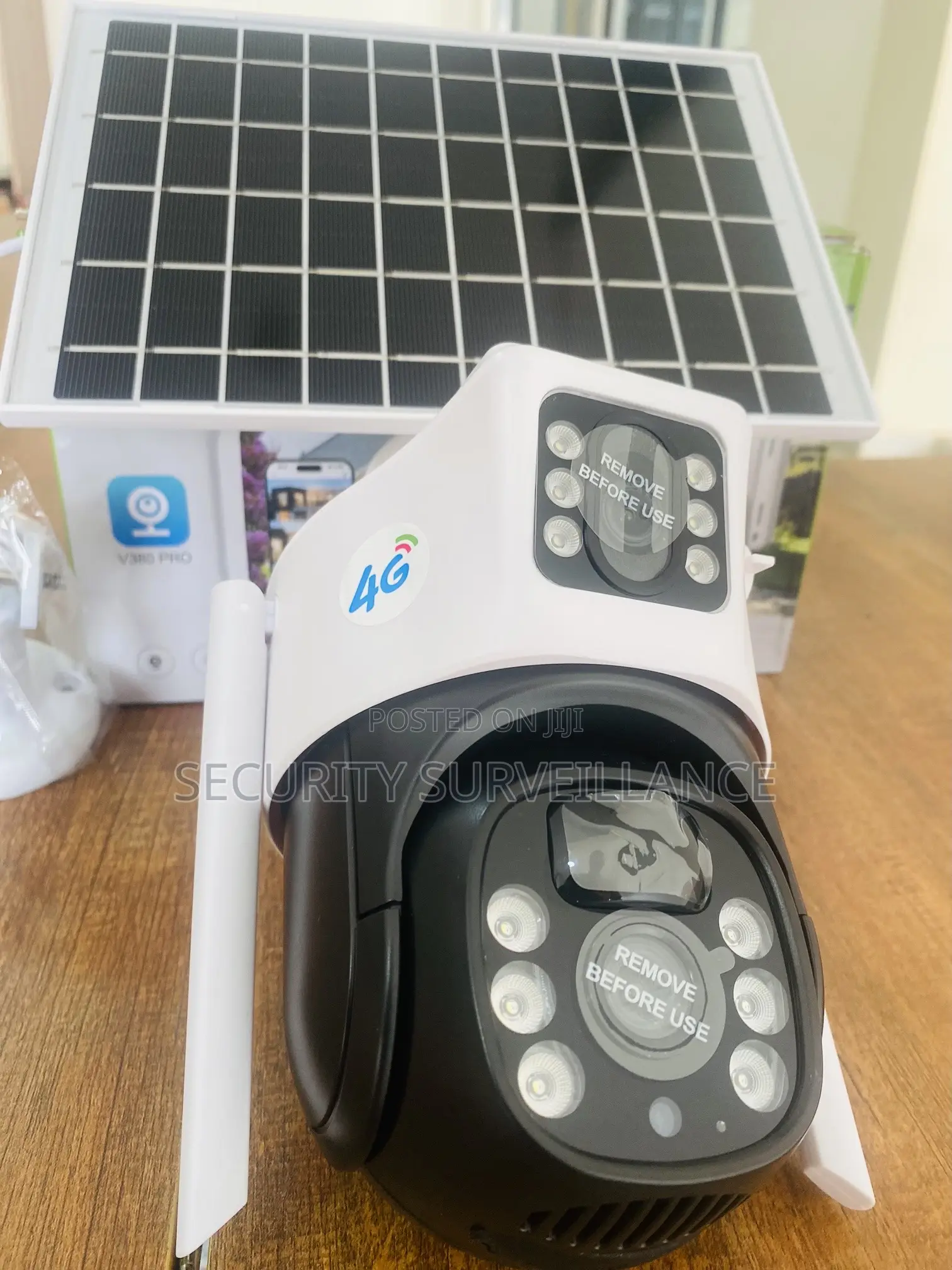 5mp Solar Camera Dual Lens 360 Degrees 4g Simcard