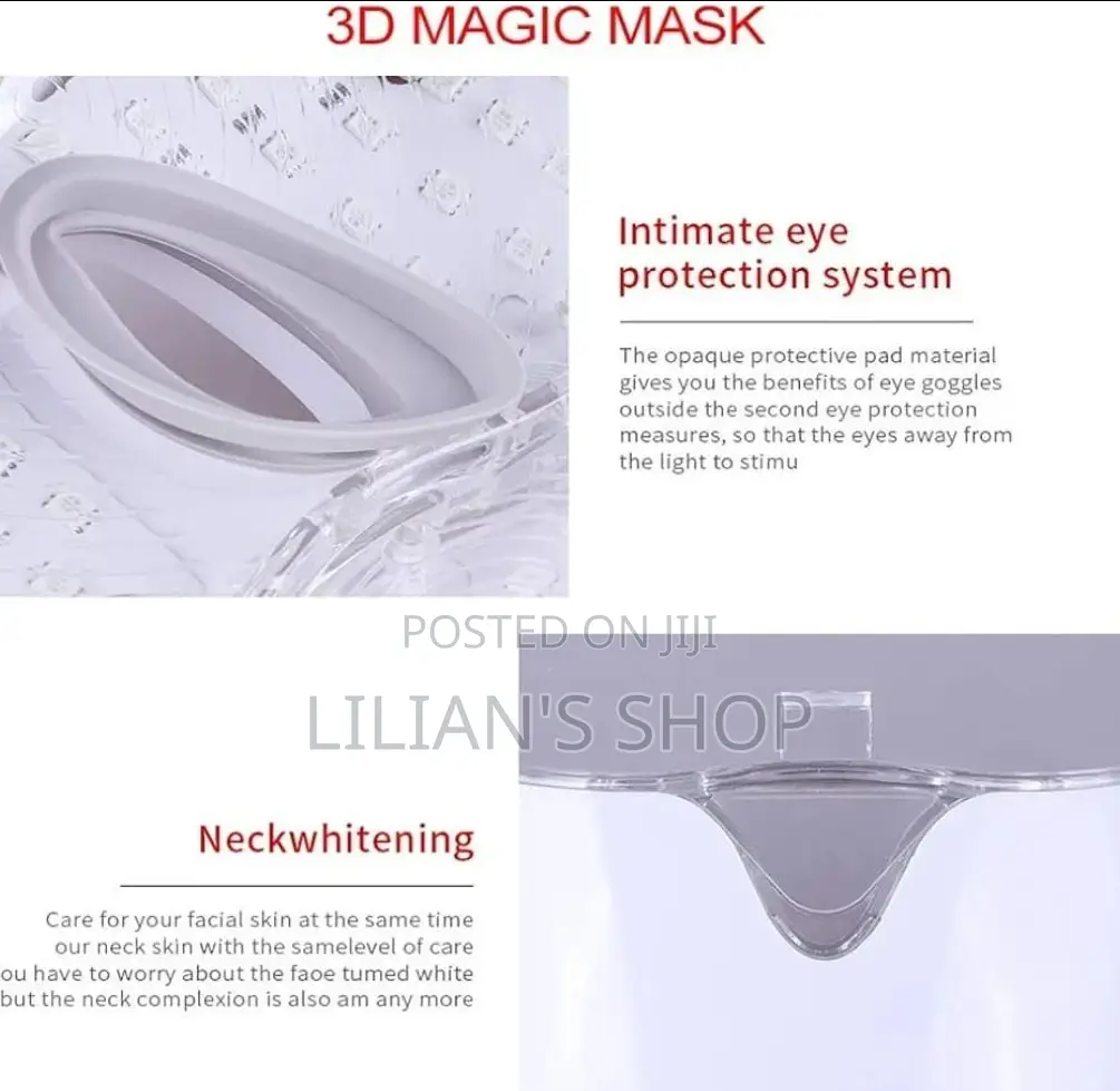 7 Colors Led Face Mask for Facial and Neck