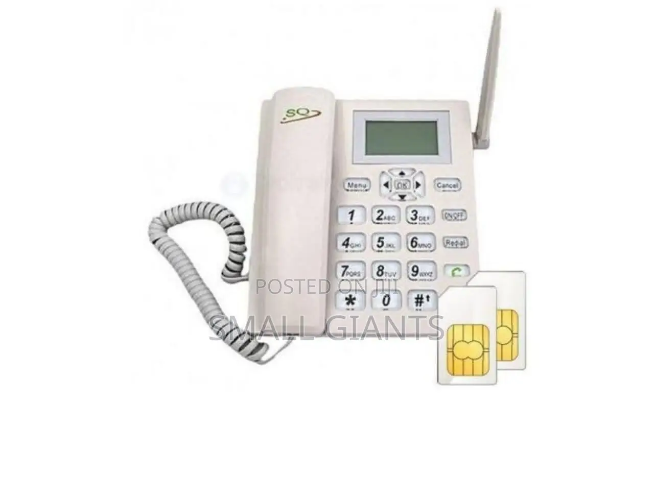 SQ Mobile Dual Sim GSM Wireless Landline Desktop Phone