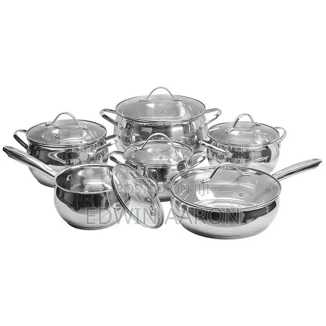 Stainless-Steel Cook Ware Set 12pcs