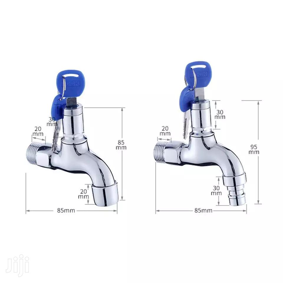 Modern Water Tap Faucet Household-outdoor With Lock Key Anti-theft