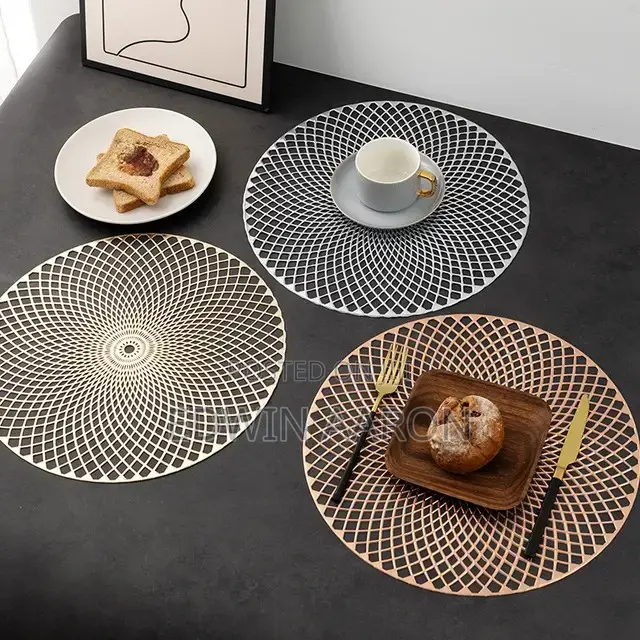 12pcs PVC Round Tablemats