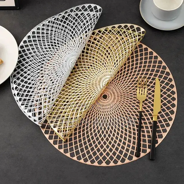 12pcs PVC Round Tablemats
