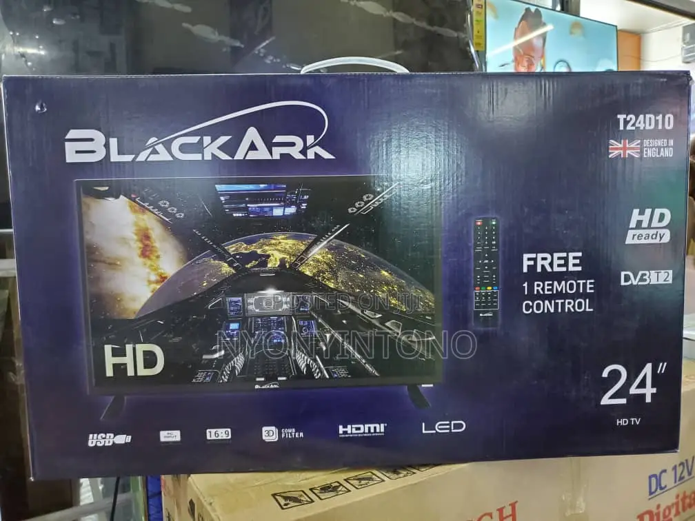 Black Ark 24" Digital Tv With Inbuilt Free To Air Decorder