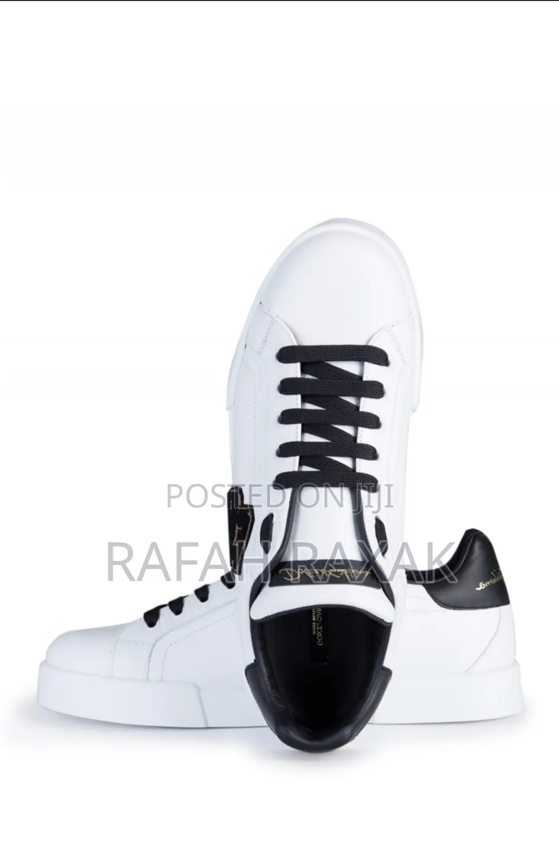 Original White Casual Dolce Gabbana DG Pearl Logo Sneakers
