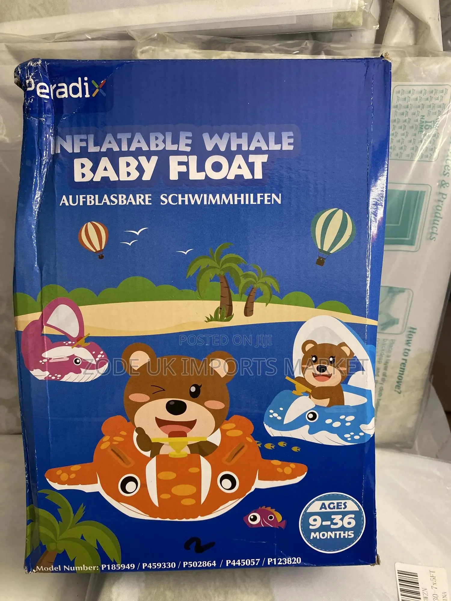 Inflatable Whale Baby Float Aufblasbare Schwimmhilfen