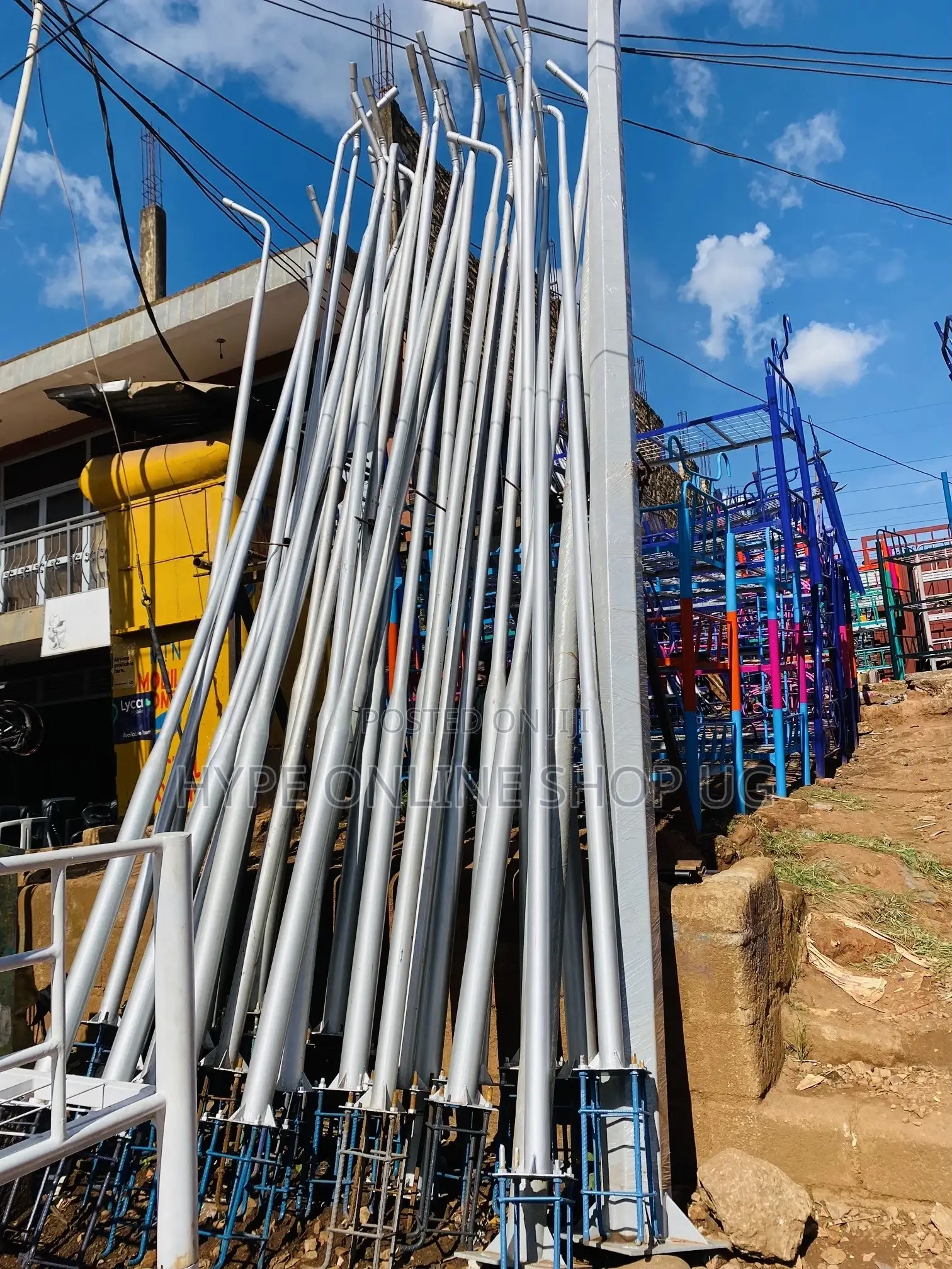 Silver Standard Solar Light Poles
