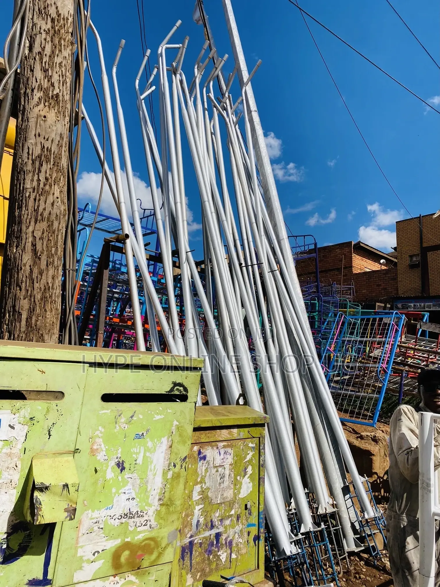 5meter Solar Poles With Base