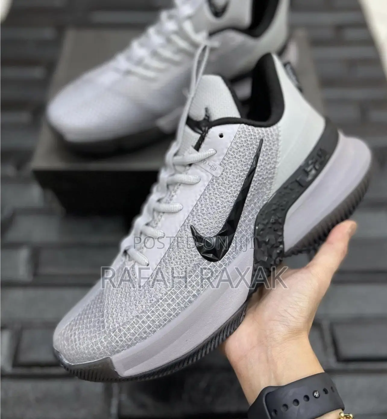 Original Grey Nike Lebron Ambassador 13 Basketball Shoes