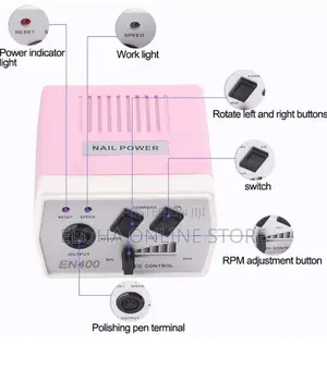 Electric Nail Drill With 6 Grinder Bits