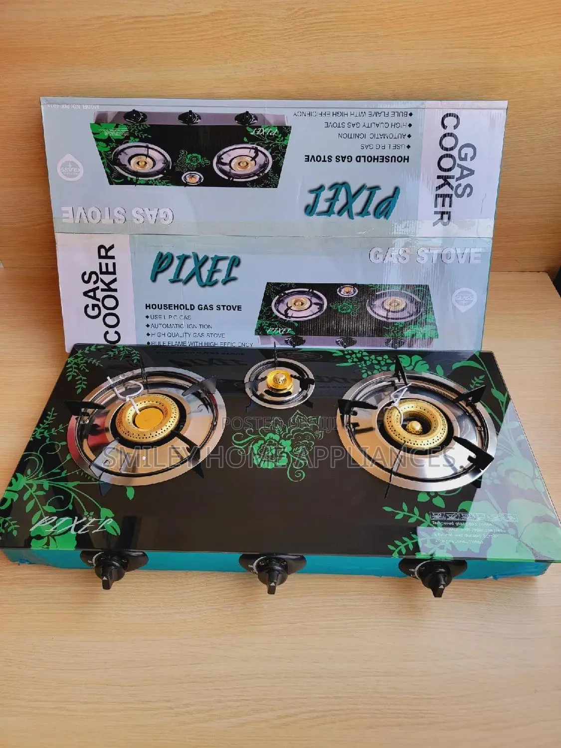 Pixels Triple Gas Hot Plate