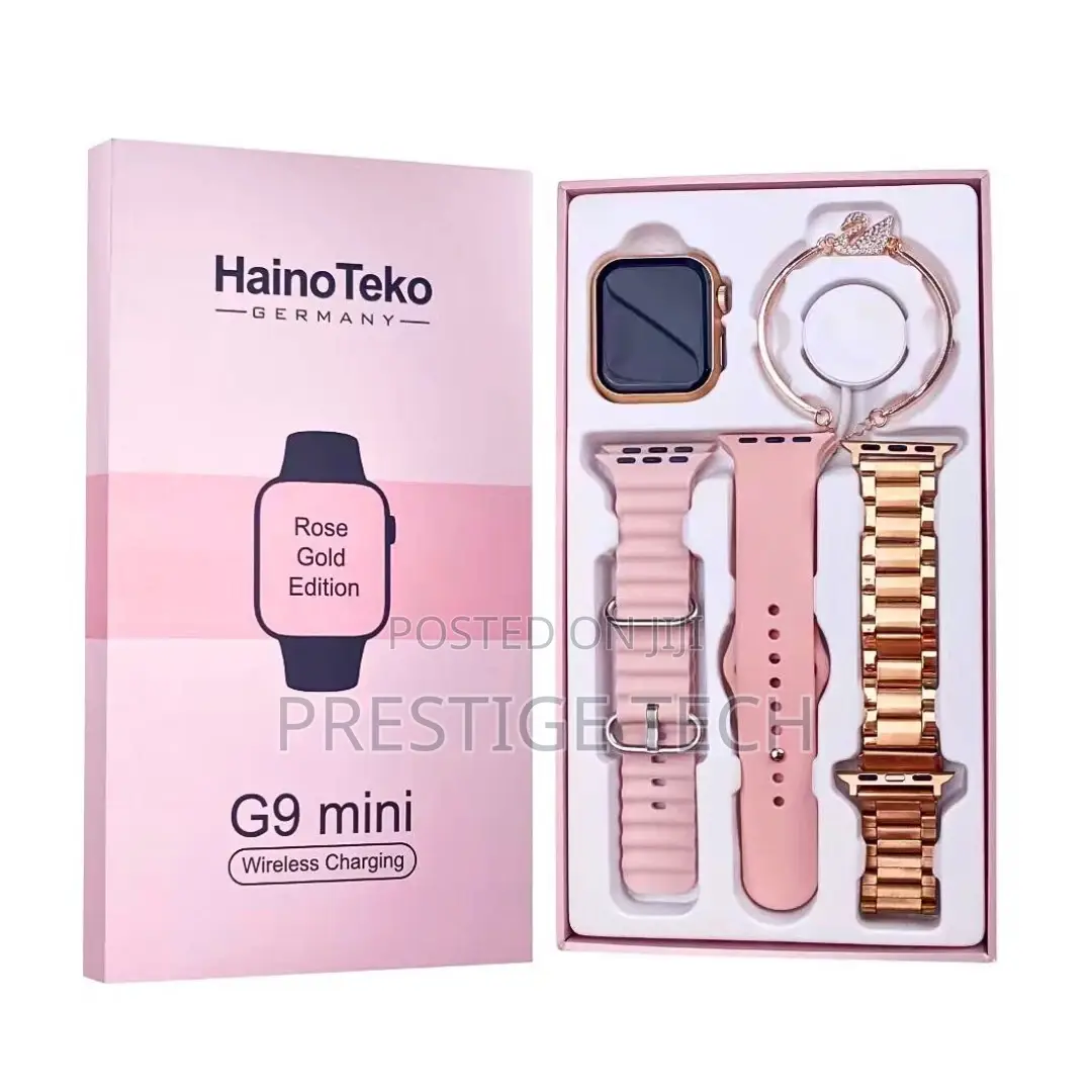 Haino Teko G9 Mini Ladies Smart Watch Watch Combo Rose Gold