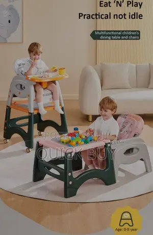 New Multifunctional Children's Dining Table and Chairs