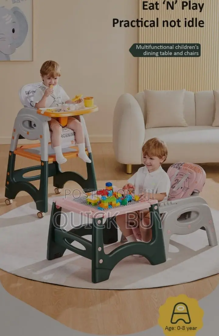 New Multifunctional Children's Dining Table and Chairs