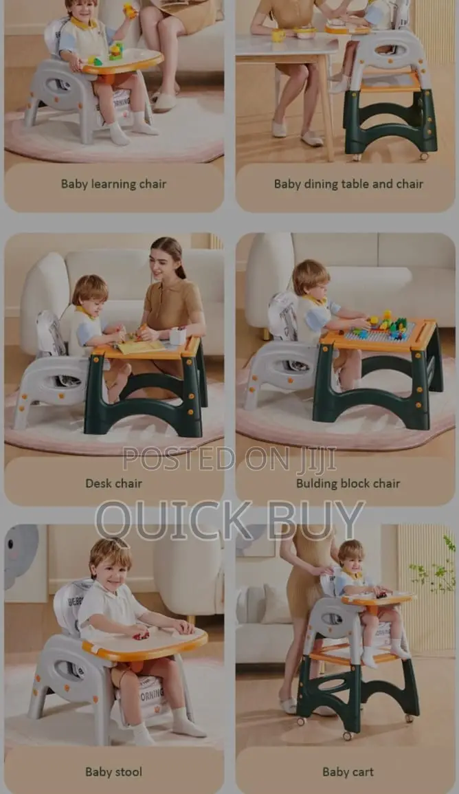 New Multifunctional Children's Dining Table and Chairs