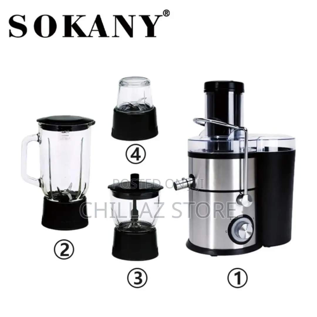 Sk -629 Sokany 4 in 1 Juicer and Blender