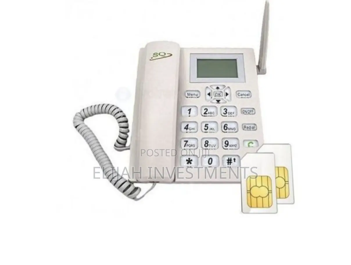 SQ Mobile Dual Sim GSM Wireless Landline Desktop Phone