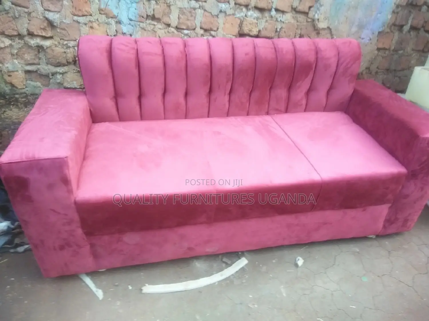 3 Seater Sofa Seat in Maroon Color