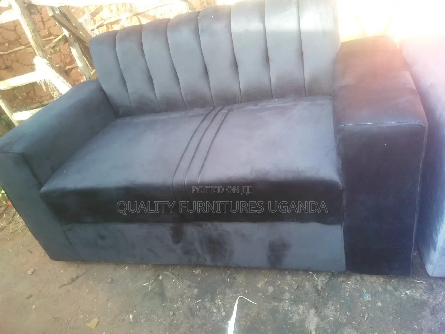 2 Seater Sofa Seat in Light Black