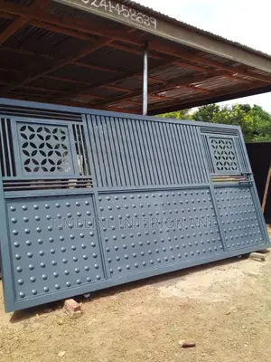 Metallic Gate With CNC Design
