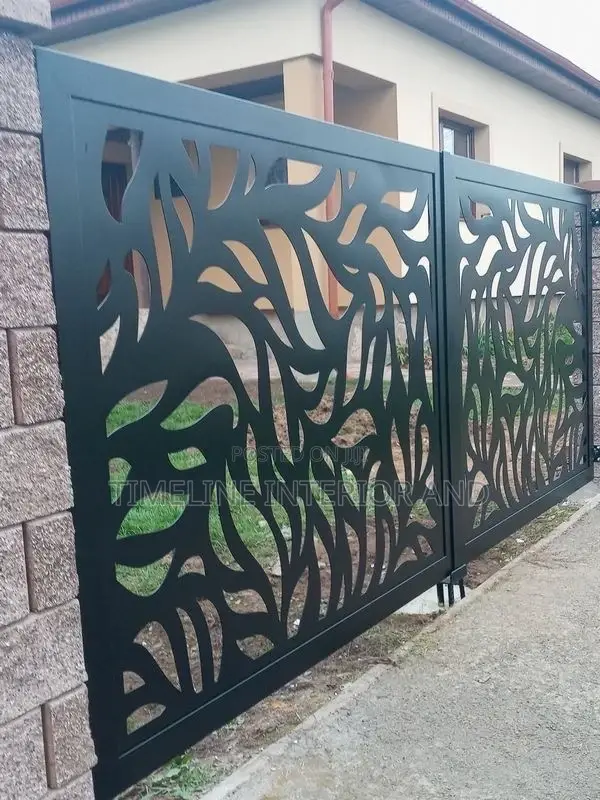 Metallic CNC Perforated Design.