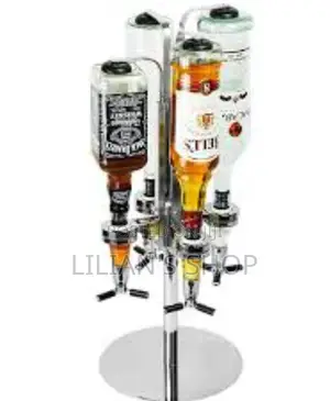 4 Bottle Rotating Wine Bottle Despenser