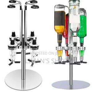 4 Bottle Rotating Wine Bottle Despenser