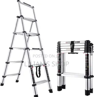 Telescopic Extension Aluminum Ladder